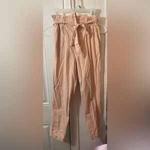 PINK AND WHITE PANTS